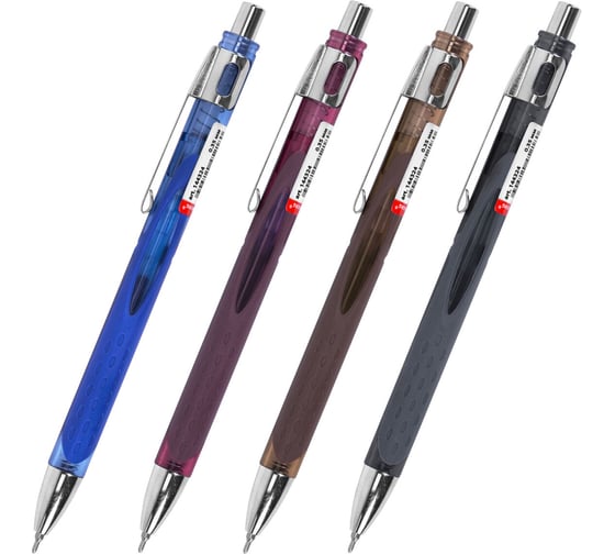 Изображение товара Ручка шариковая автоматическая с грипом BRAUBERG STYLE RT, синяя, 12 шт., 0,7 мм, линия 0,35 мм, 144324