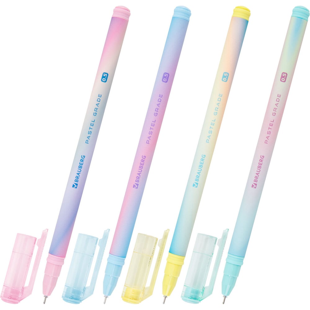 Изображение товара Гелевая ручка BRAUBERG GRADE PASTEL синяя, набор 30 шт