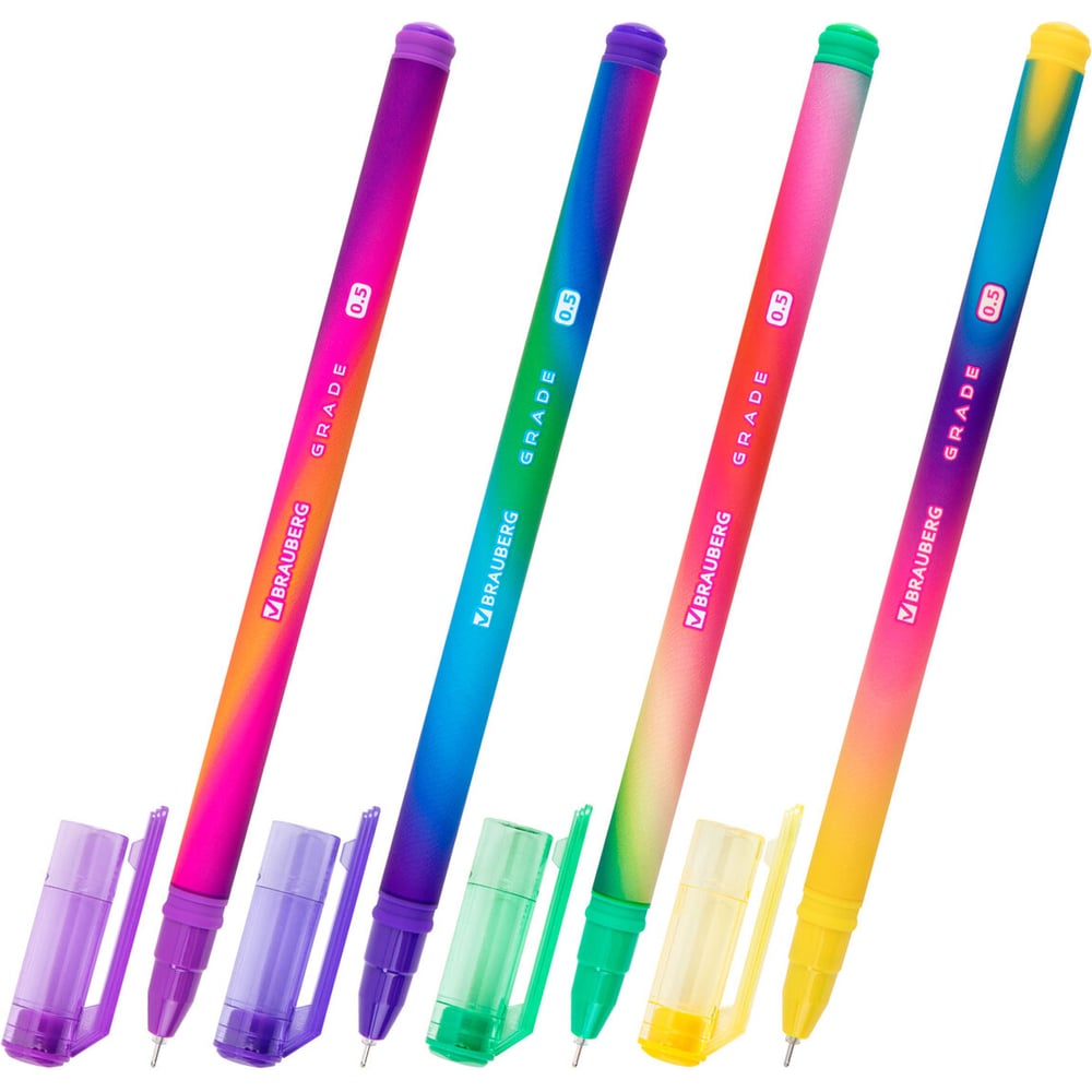 Изображение товара Гелевая ручка BRAUBERG GRADE NEON, черная, 30 шт.