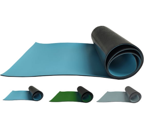 Изображение товара Антистатический коврик настольно-напольный двухслойный Clean Control Tech 1200*10000мм, Rs ≤ 10E8, голубой СМ-302-120*1000 4610391616924