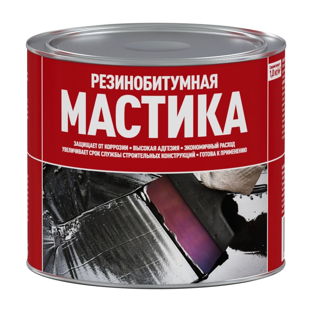 Изображение товара Мастика резинобитумная СТАРТ 2л для гидроизоляции и кровли