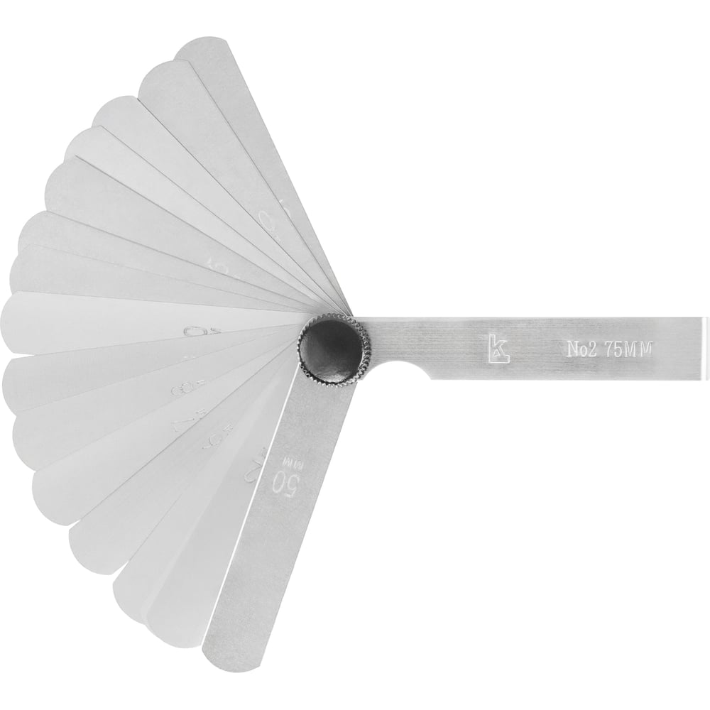 Изображение товара Набор щупов Калиброн N2 для измерения зазоров от 0,02 до 0,5 мм