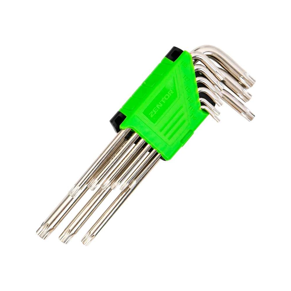 Изображение товара Набор экстра длинных ключей Torx Zentor 9 шт ZT17122S профессиональный