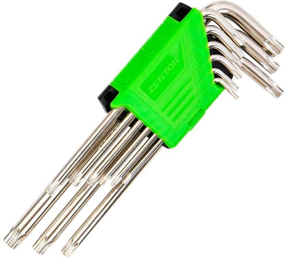 Изображение товара Набор экстра длинных ключей Torx Zentor 9 шт. ZT17122S
