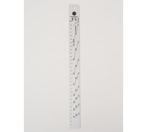 Изображение товара Линейка мерная для смешивания 7:1 ЛКМ Polyecs POL-1/PHX