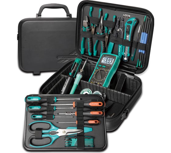 Изображение товара Набор инструментов для электроники Pro'sKit PK-710KB базовый С00040051