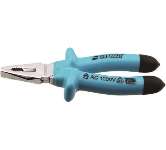 Изображение товара Комбинированные плоскогубцы РАДИАНТ 200 мм, с изолированными ручками 1000 В 47006