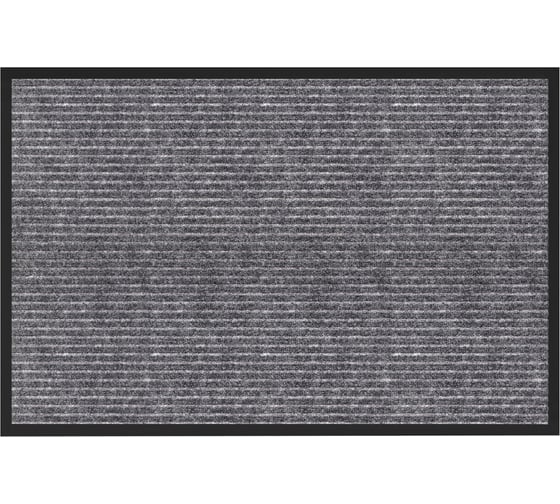 Изображение товара Коврик придверный ОФИСМАГ 40x60см СЕРЫЙ влаго-грязезащитный, 450гр/м2, ребристый, PRIMILA EXTRA 701022