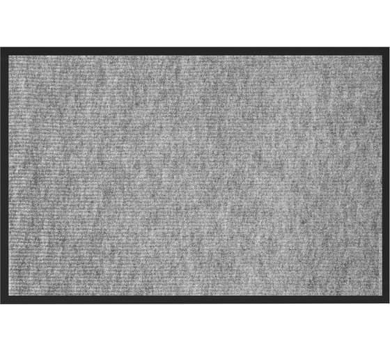 Изображение товара Коврик придверный ОФИСМАГ 40x60см СЕРЫЙ влаго-грязезащитный 300гр/м2 мелкий рубчик PRIMILA STANDARD 701018