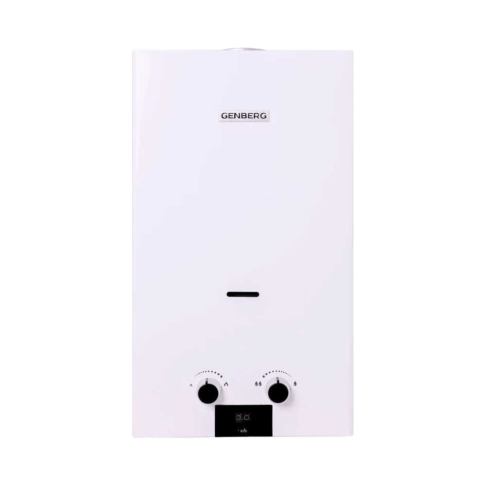 Изображение товара Газовый проточный водонагреватель Genberg 110.01 ЕСО 10 л белый для дома и бизнеса