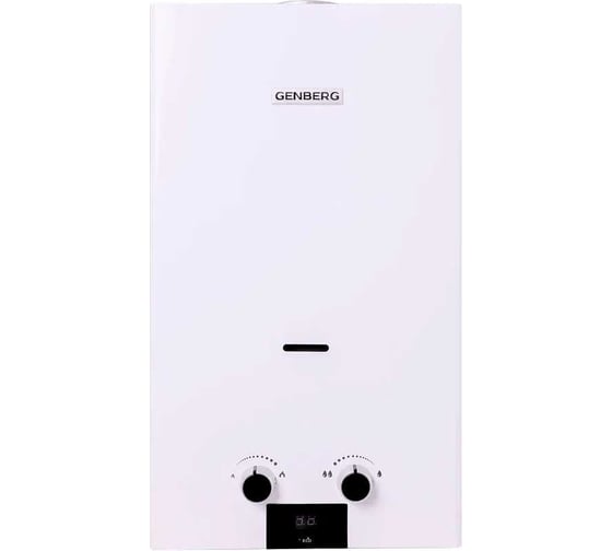 Изображение товара Проточный газовый водонагреватель Genberg 110.01 ЕСО 10 л. Белая 657