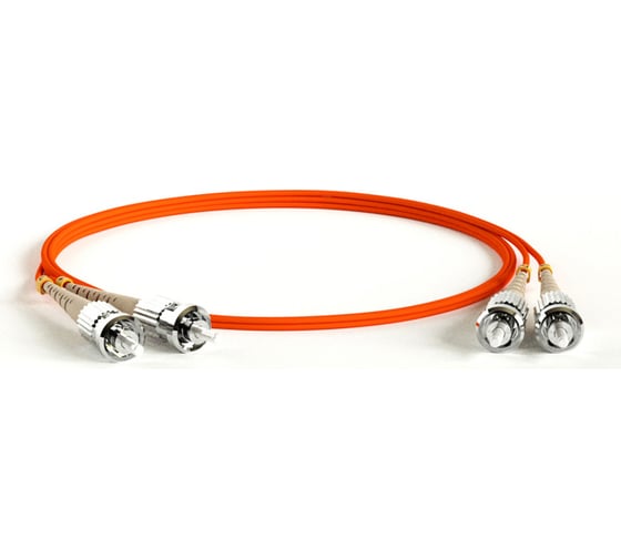 Изображение товара Патч-корд Hyperline FC-D2-62-ST/PR-ST/PR-H-1M-LSZH-OR волоконно-оптический (шнур) MM 62.5/12 239537