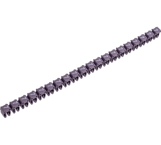 Изображение товара Маркер кабельный наборный ООО "ЭКСАВОЛЬТ" для кабеля - 0,5…1,5 кв. мм, Символ - «7», Количество - 200 шт, Цвет - фиолетовый. МК15-7-200