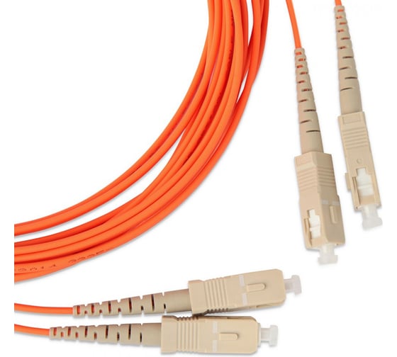 Изображение товара Патч-корд Hyperline FC-D2-50-SC/PR-SC/PR-H-1M-LSZH-OR волоконно-оптический (шнур) MM 50/125 239441