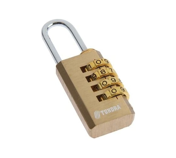 Изображение товара Навесной кодовый замок ТУНДРА ZK010 медь 6858780