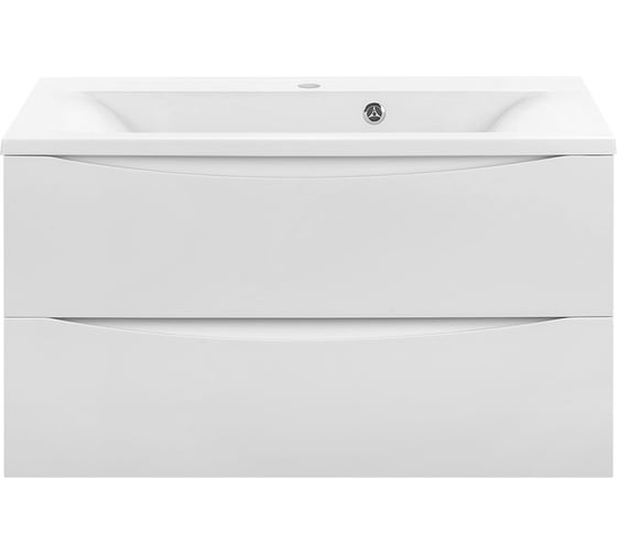 Изображение товара База под раковину VINCEA Mia 900 подвесная, 2 выкатных ящика soft close, G.White. VMC-2MA900GW