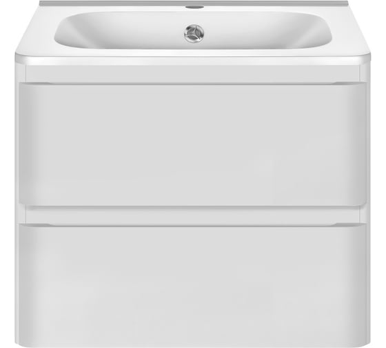 Изображение товара База под раковину VINCEA Vico 600 подвесная, 2 выкатных ящика soft close, G.White. VMC-2V600GW