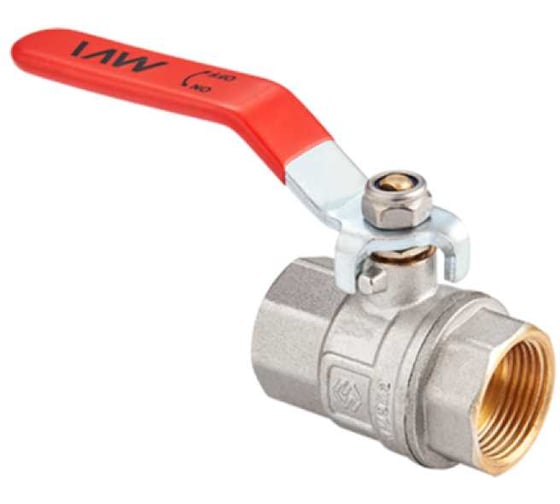 Изображение товара Кран шаровой MVI ГОСТ, 1 вн-вн, рычажная рукоятка (РММ) BV.911.06