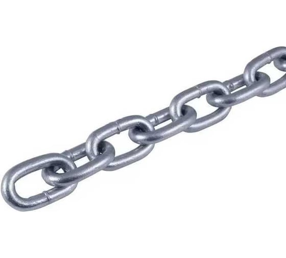 Изображение товара Цепь сварная ЦММ короткозвенная, оцинкованная, 8мм, 10м 0Т-00014633