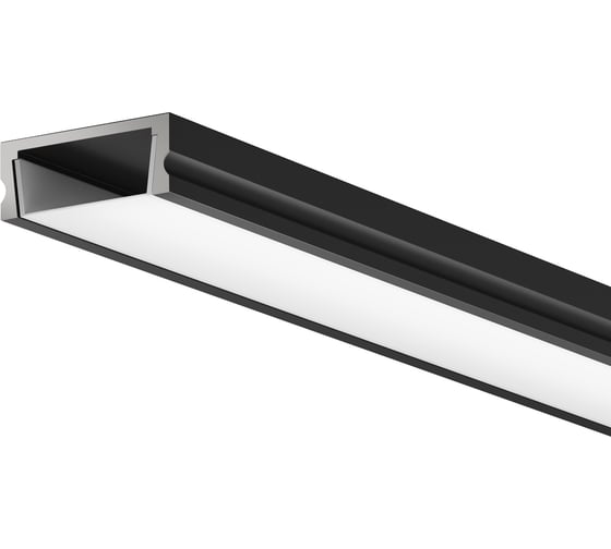 Изображение товара Алюминиевый профиль накладной Maytoni 15x6 (черный, 2 м), ALM-001-B-2M 631003