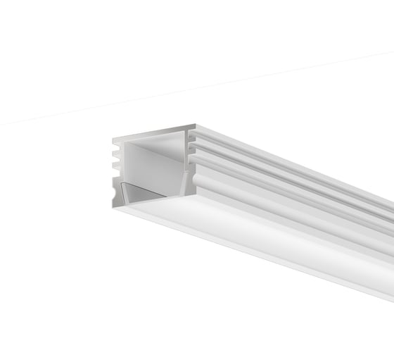 Изображение товара Алюминиевый профиль накладной Maytoni 16x12 (белый, 2 м), ALM-005-W-2M 631006