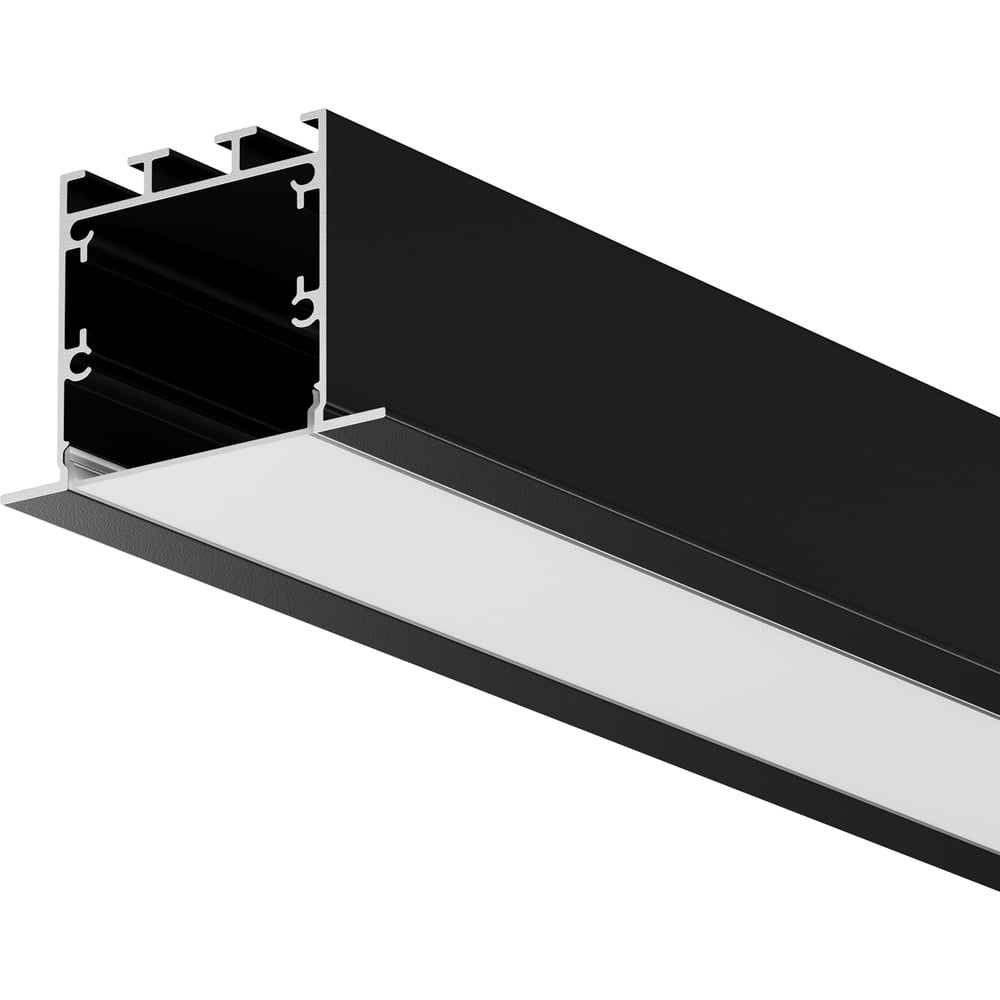 Изображение товара Алюминиевый встроенный профиль Maytoni 50x35 черный 2 м ALM-5035T-B-2M