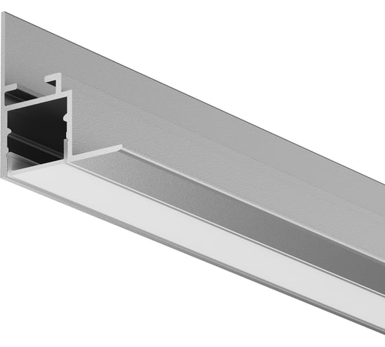 Изображение товара Алюминиевый профиль встраиваемый Maytoni скрытого монтажа 26x30 (серебро, 2 м), ALM-2630-S-2M 632014