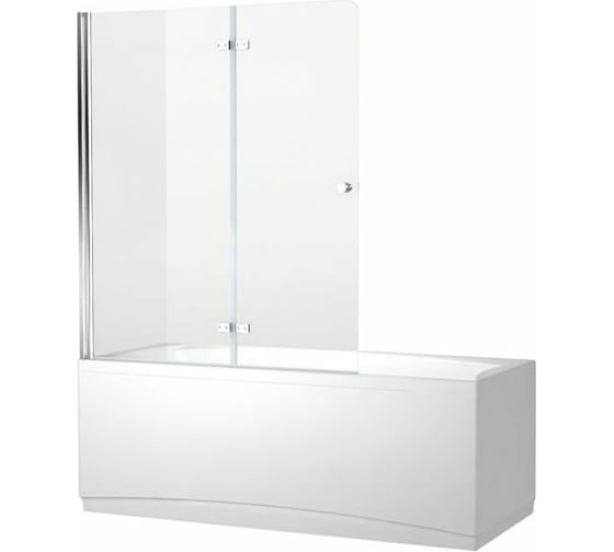 Изображение товара Шторка для ванны Aquanet Beta 4, 2 стекла, универсальная 1220х1400, 00196053