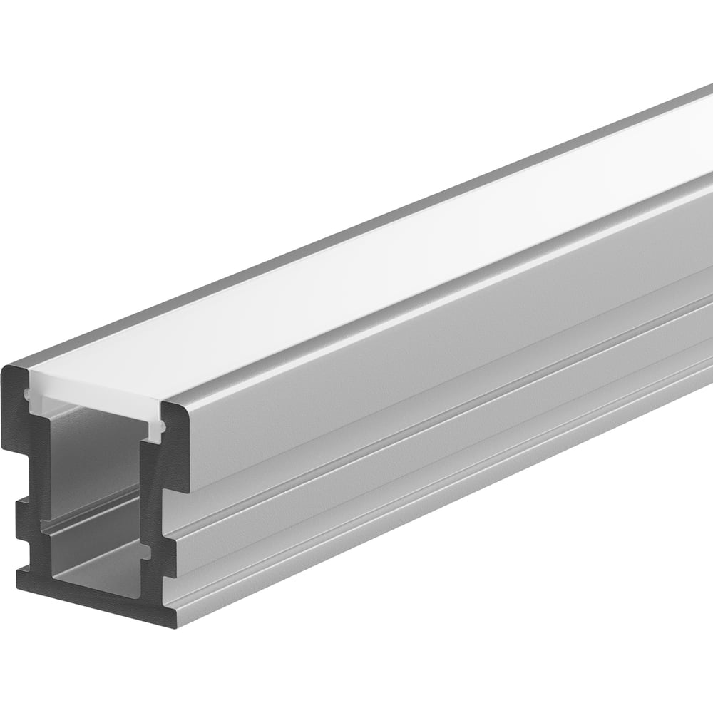 Изображение товара Алюминиевый профиль встраиваемый в пол Maytoni 26x26 (серебро, 2 м), ALM-2626-S-2M 636016