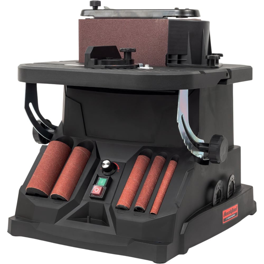 Изображение товара Осцилляционный шпиндельно-ленточный шлифовальный станок Bucktool OSM-2V