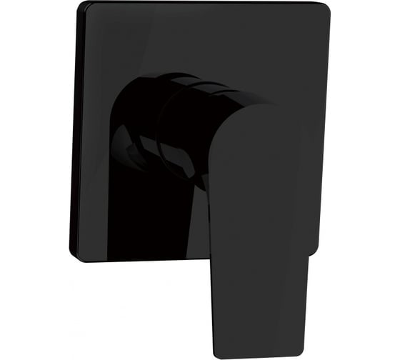 Изображение товара Встраиваемый смеситель Aquanet Static черный матовый 00261823