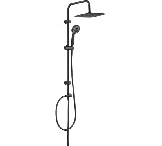 Изображение товара Душевая колонна Aquanet Passion S без смесителя, черный матовый 00261837