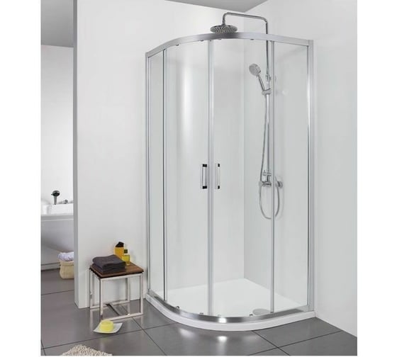 Изображение товара Душевая шторка Aquanet Alfa 900х900х2000 мм, прозрачное хром 00203799