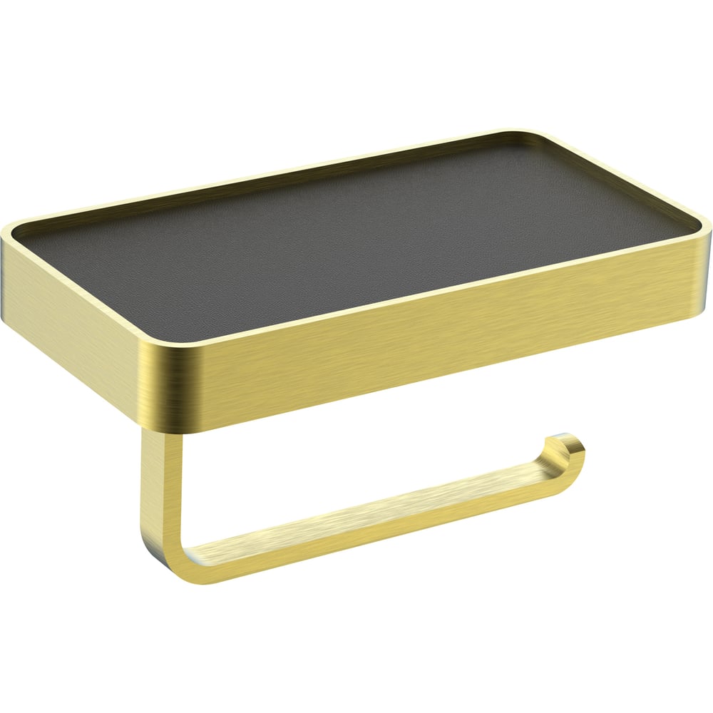 Изображение товара Держатель для туалетной бумаги Wonzon & Woghand GRAFFITY с полкой брашированное золото