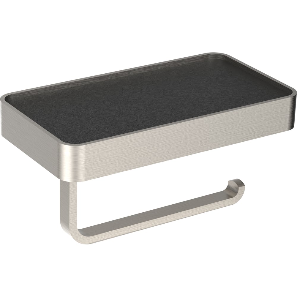 Изображение товара Держатель для туалетной бумаги Wonzon & Woghand с полкой GRAFFITY никель 9366-BN