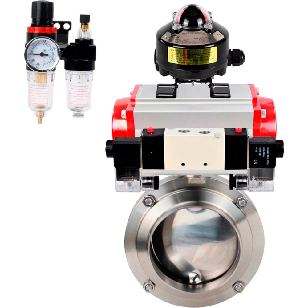 Изображение товара Затвор дисковый 304-304-EPDM Ду100 Ру10 для трубопроводов