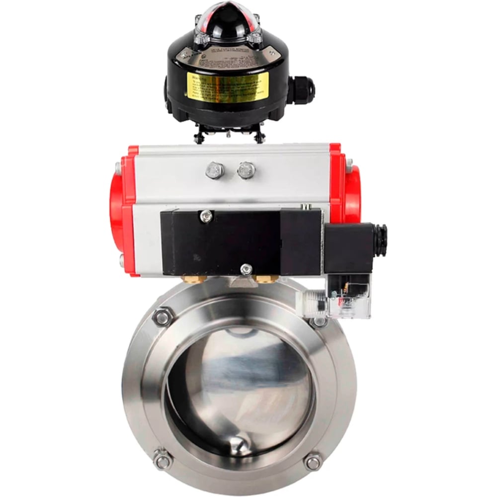 Изображение товара Затвор дисковый 304-304-EPDM Ду50 Ру10 пищевое нержавеющая сталь