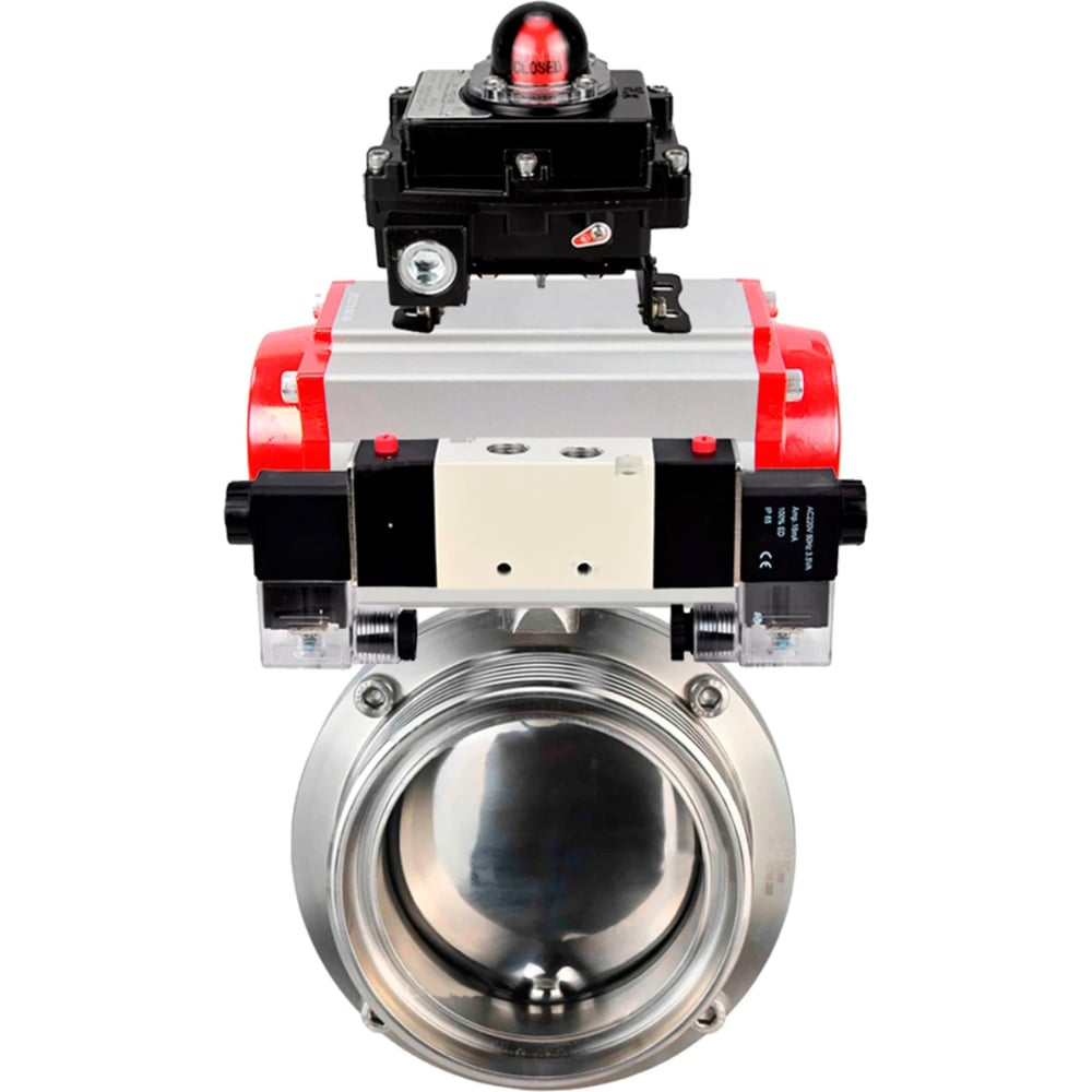 Изображение товара Затвор дисковый 304-304-Sil Ду15 Ру10 нержавеющая сталь DN.ru D050-74616