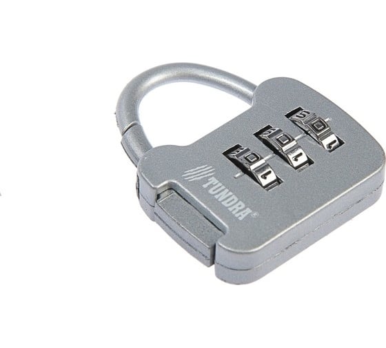 Изображение товара Навесной кодовый замок ТУНДРА ZK001 серый 4668265