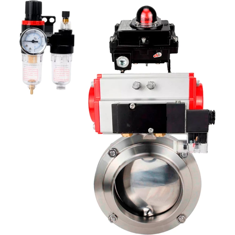 Изображение товара Затвор н/ж 304-304-EPDM Ду40 PN10 п/приварку