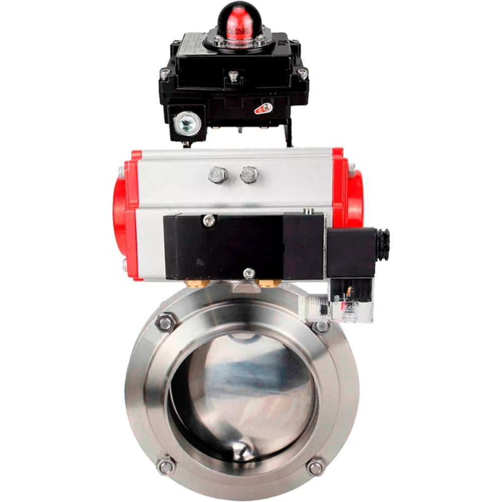 Изображение товара Затвор дисковый DN40 Ру10 из нержавеющей стали EPDM пн.привод