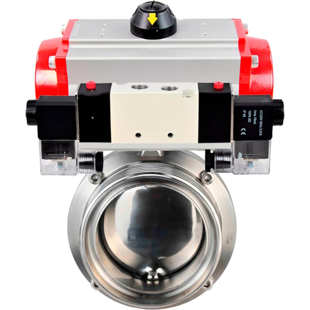 Изображение товара Затвор дисковый 304-304-Sil-2W-T-H Ду65 PN10 из нержавеющей стали