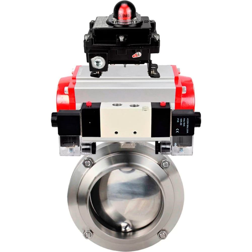 Изображение товара Затвор дисковый 304-304-EPDM Ду40 Ру10 пищ нерж сталь DN.ru D050-74692