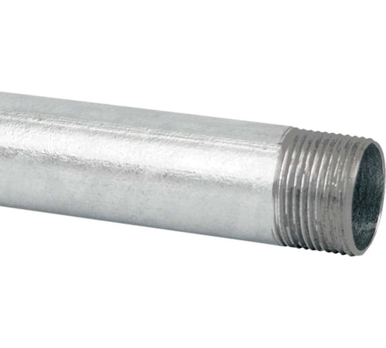 Изображение товара Труба KOPOS стальная, с резьбой, горячее оцинкование, 3 метра 6050 ZN_F