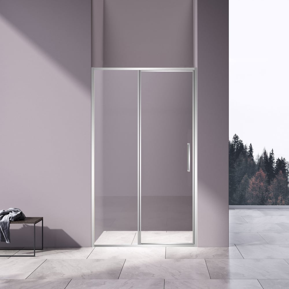 Изображение товара Душевая дверь VINCEA Slim 8 мм хром стекло прозрачное VDP-4SL120CL