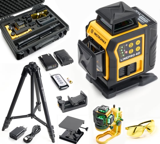 Изображение товара Профессиональный лазерный уровень INSTRUMAX LINEPRO 4D Expert SET IM0177