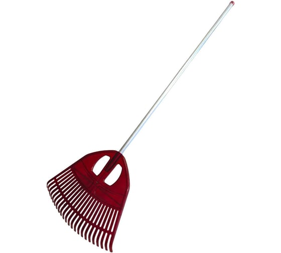 Изображение товара Грабли веерные ООО ПК Тандем-АГРО из поликарбоната 23 зуб ЦВЕТНЫЕ 500мм с алюминиевым черенком Ф25мм и пластиковым колпачком 4630435960424