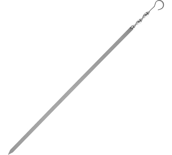 Изображение товара Шампур плоский ОФИСМАГ 550x10x1.5 мм, нержавеющая сталь 701736