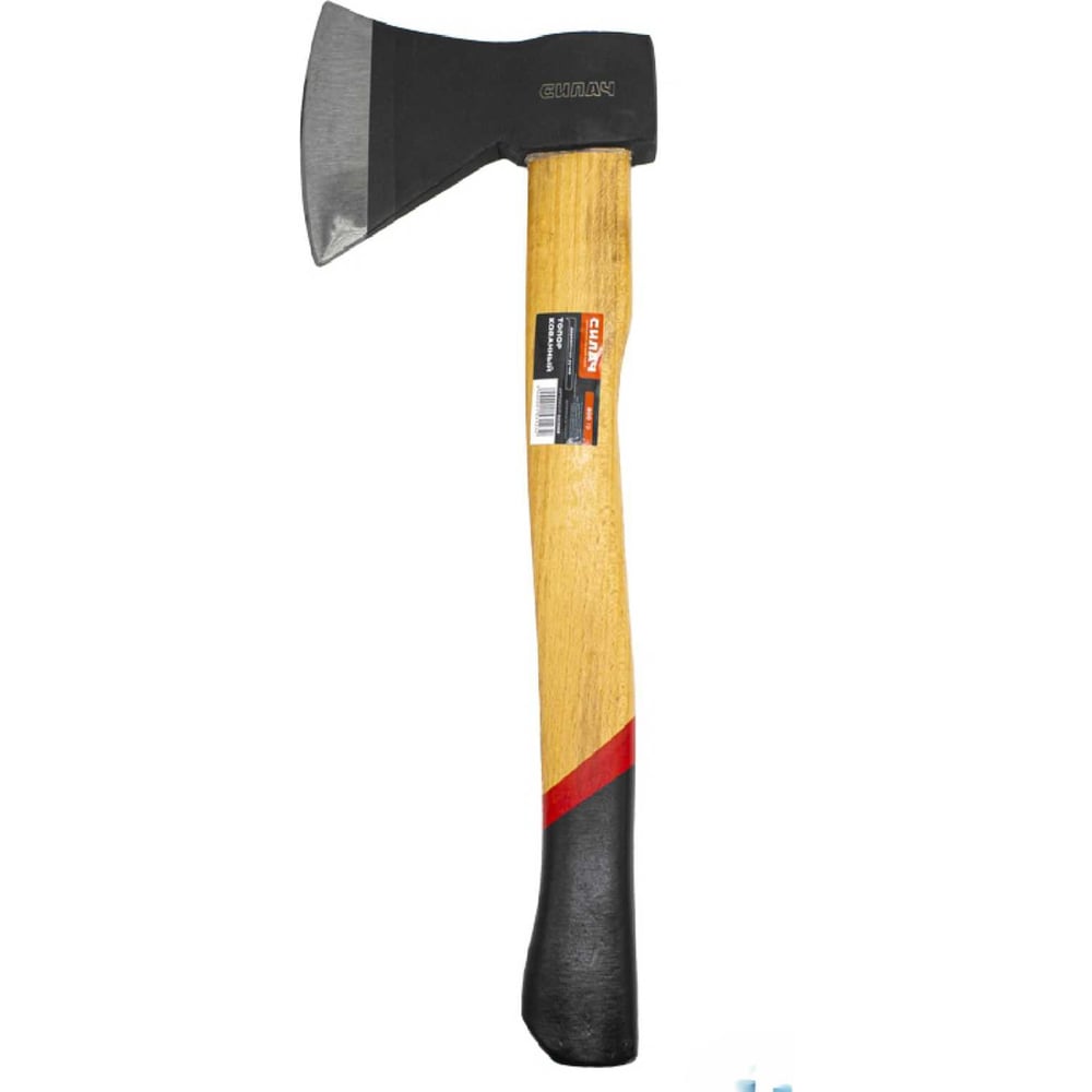 Изображение товара Топор СИЛАЧ 800 г, с деревянной ручкой, кованый, (6/24) 023568
