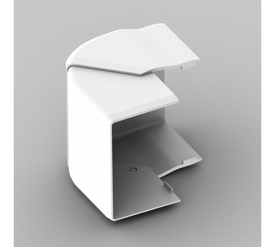 Изображение товара Внешний угол на 90 градусов KOPOS LH 60X40, цвет белый, комплект 2 штуки 8656_HB